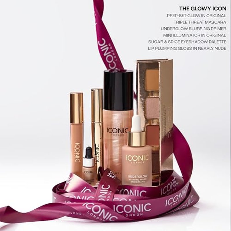 ICONIC LONDON Luxury Makeup Set for Glowy, Radiant Skin and Highlighted Finish, Perfect for Gifting, Long-Lasting, Cruelty-Free, Vegan Makeup