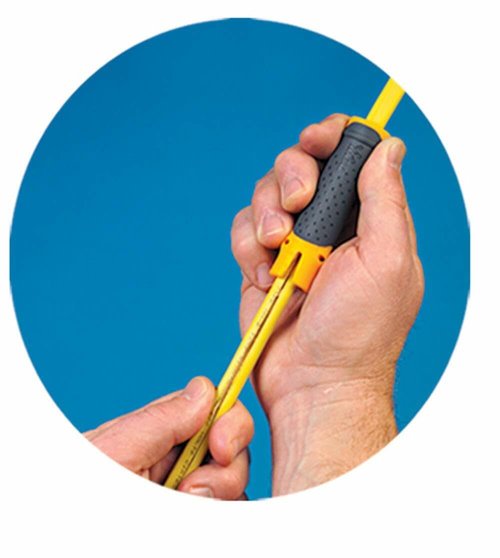 IDEAL Electrical 45-025 Lil Ripper Stripper Wire Stripper w/ Slitting Blade, V-Notch, Flat Blade Clip