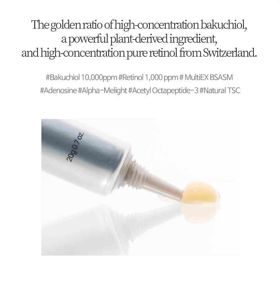 Bueno+ Bakuchiol Retinol Eye Cream 0.7 fl.oz (20g) | Eye Cream for Dark Circles, Puffiness & Wrinkles