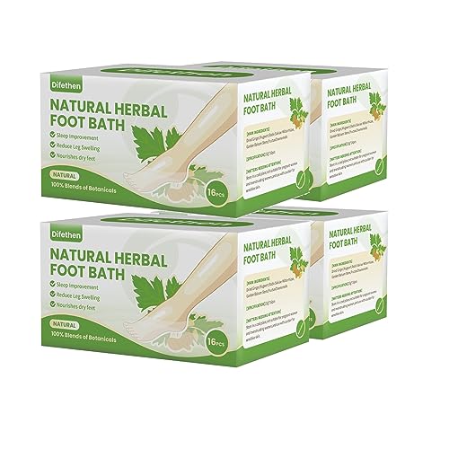 Natural Mugwort/Wormwood Herbal Foot Soak,Lymphatic Ginger Foot Bath Bag, Anti-Swelling Foot SPA Promote Metabolism, Foot Care 15g/PCS (64PCS)