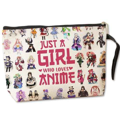 Jztco Kawaii Cosmetic Bag - Manga Toiletry Bag with Funny Design, Perfect for Anime Lovers, Graduation, Nurse Day, Birthday Gifts for Women, Teens, Girls, Best Friend, Niece