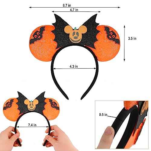 FANYITY Mouse Ears, Sequin Mouse Ears Headband for Boys Girls Women