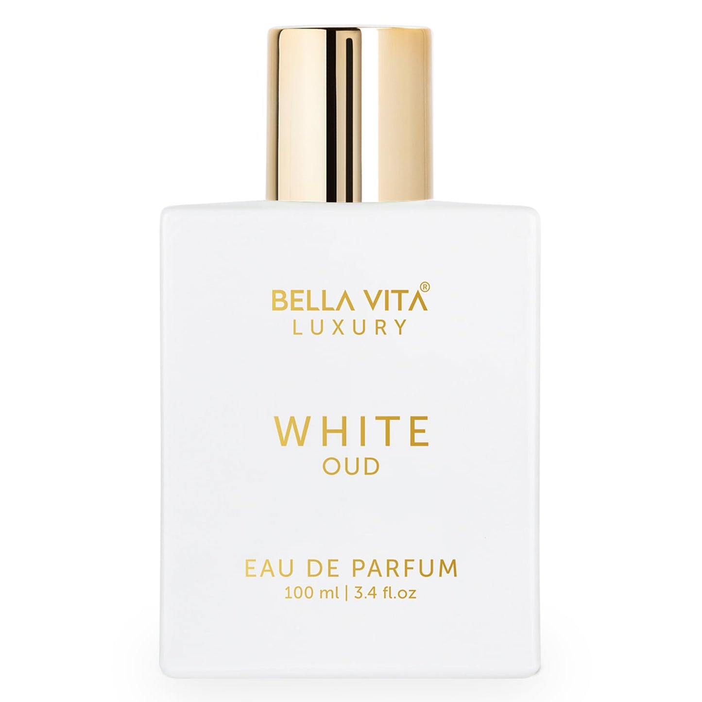 Bellavita Luxury White Oud Eau de Parfum | 100 ml (3.4 fl.oz.) | Perfume for Men and Women | Fruity, Artemisia Lemon, Freesia, and Tobacco Notes | Long Lasting Unisex Fragrance