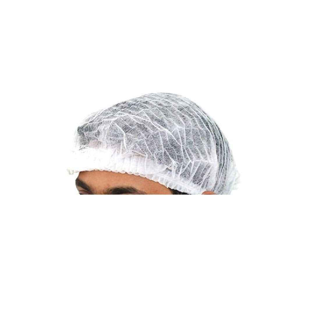 Disposable Hair Net Non-Woven Head Bouffant, Kitchen Hygiene Hair Protective Cap, Shower Hair Cap, Make up Hair Cover, Cleaning Disinfecting Hair Mask, Non Medical Hair Cap (400 net)