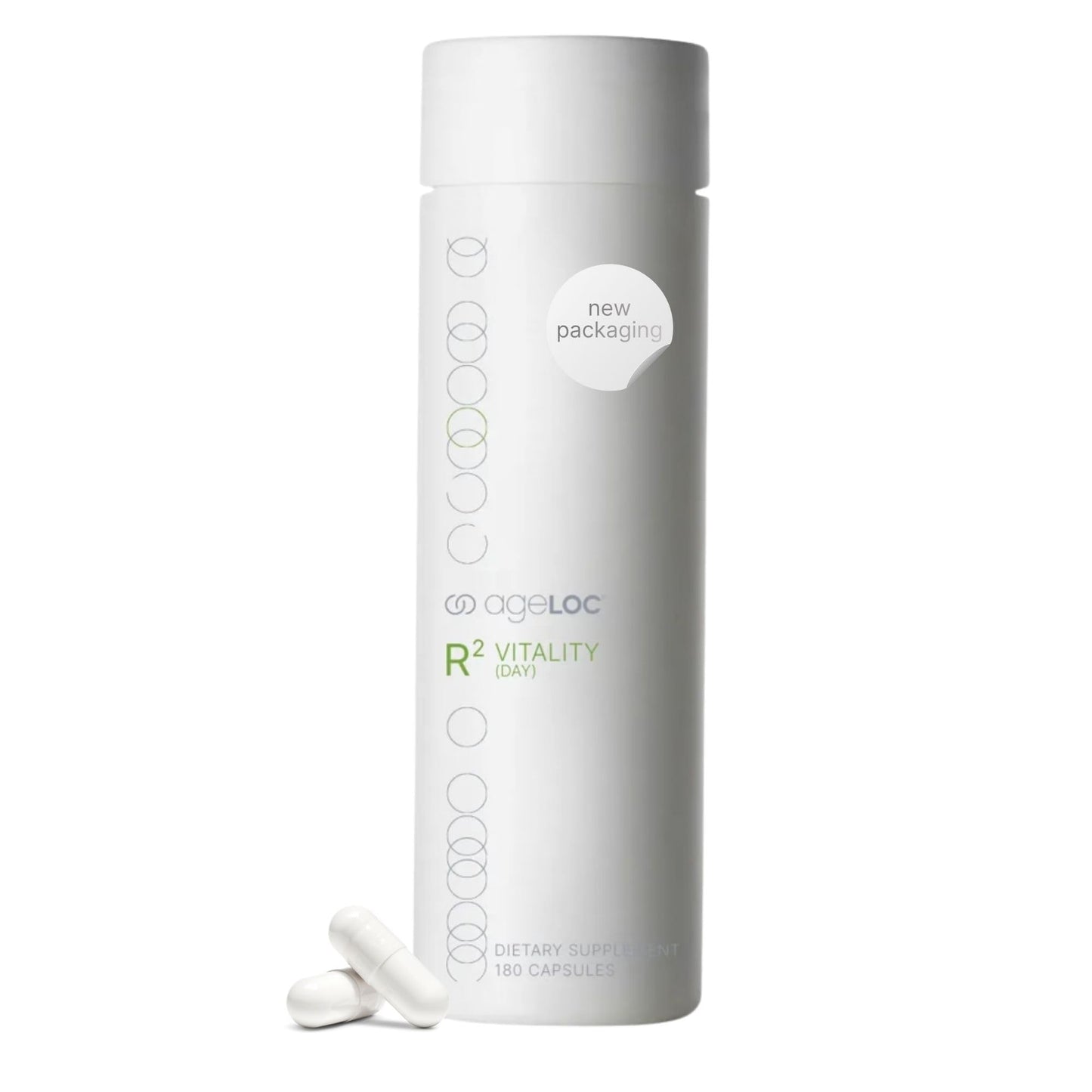 ageLOC Nu Skin R² Vitality - Day | Antioxidant Supplement with Resveratrol & Alpha-Lipoic Acid | Supports Energy, Metabolic Processes, & General Wellness | 180 Capsules