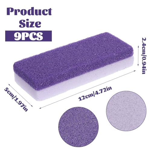 6 Pcs Foot Pumice Stone Scrubber Professional Pedicure Ped File Scrubber Exfoliating Rock Pumice Stone for Smooth Feet and Heels Callus Removal and Dead Skins