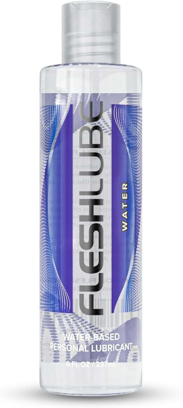 Fleshlube Water-Based Lubricant - 8 Ounce | Ideal for Men, Women & Couples