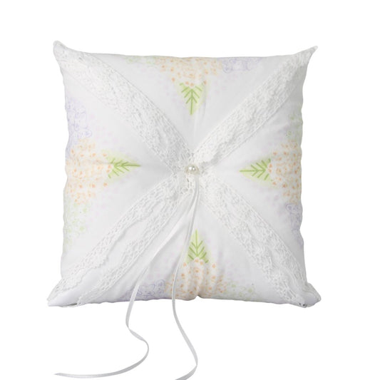 Ivy Lane Design Vintage Inspired Wedding Ring Pillow, Multi-Floral