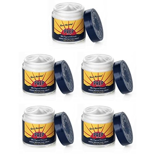 PREP: Derma Protective Cream, Paraben Free 2.53 Fluid Ounce (75ml) Jar (Pack of 5) [ Italian Import ]