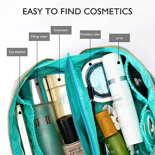 3Pcs Stoney Clover Preppy Makeup Bag, Stuff Bag Travel Makeup Cosmetic Bag, Chenille Letter Patch Open Flat Nylon Pouch, Mixed