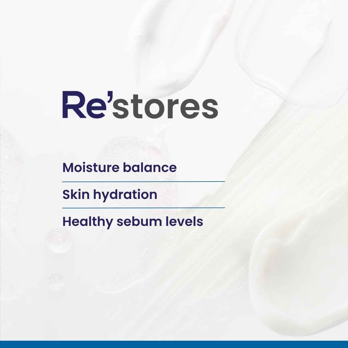 RE' EQUIL Oil Free Moisturiser Lightweight Moisturizer For Face Retains Essential Moisture Prevents Acne Breakouts Suitable For Normal, Oily Combination Skin 100G