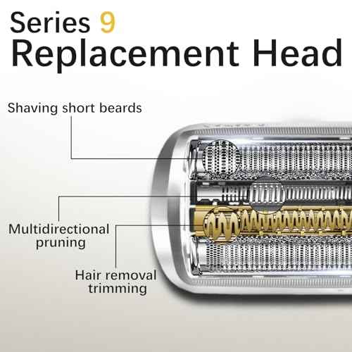 S9 94M Shaver Head Compatible with Braun Electric Razor Series 9 & Series 9 Pro, Replacement Blade for Braun 9290cc, 9291cc, 9370cc, 9376cc, 9293s, 9260s, 9295cc, 9385cc