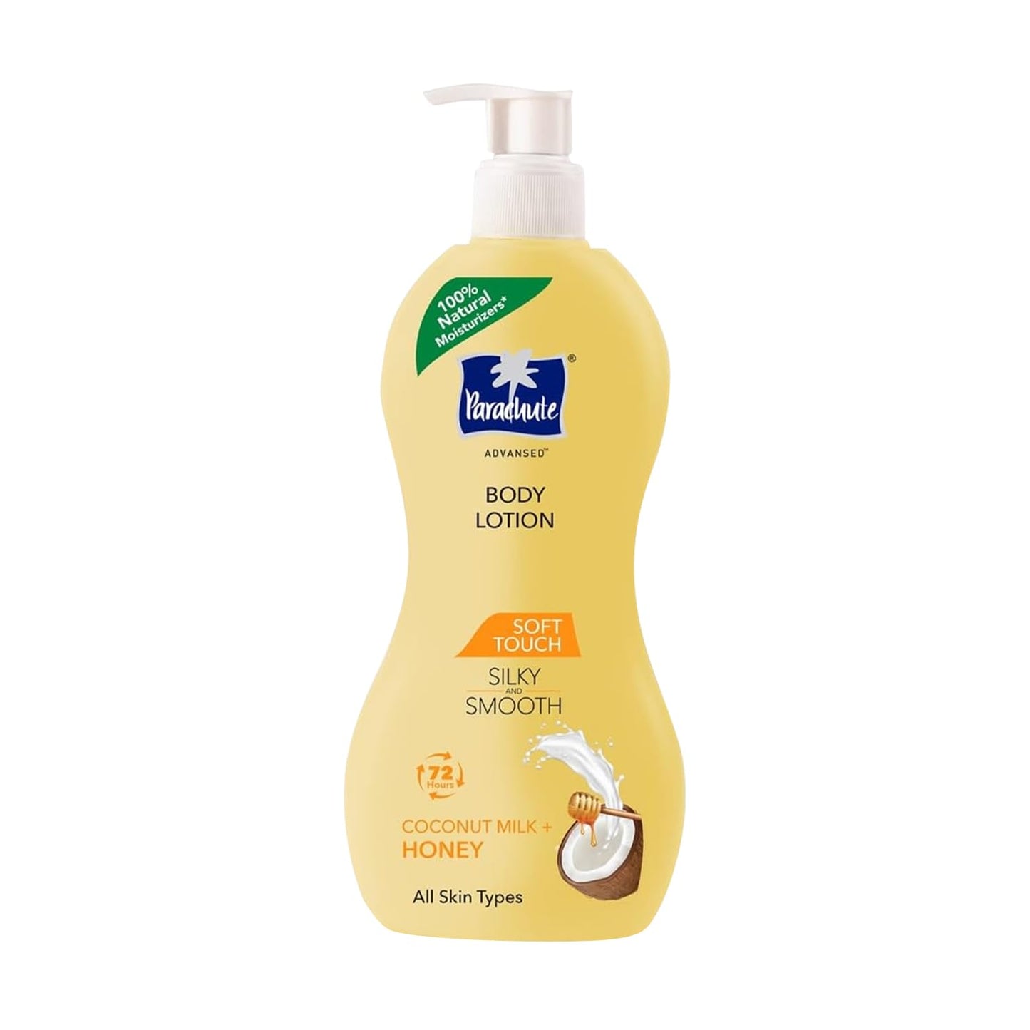 Soft Touch Body Lotion with Pure Coconut Milk & Honey - 100% Natural, 72h Moisturization | All Skin Types, 13.5 Fl. Oz.