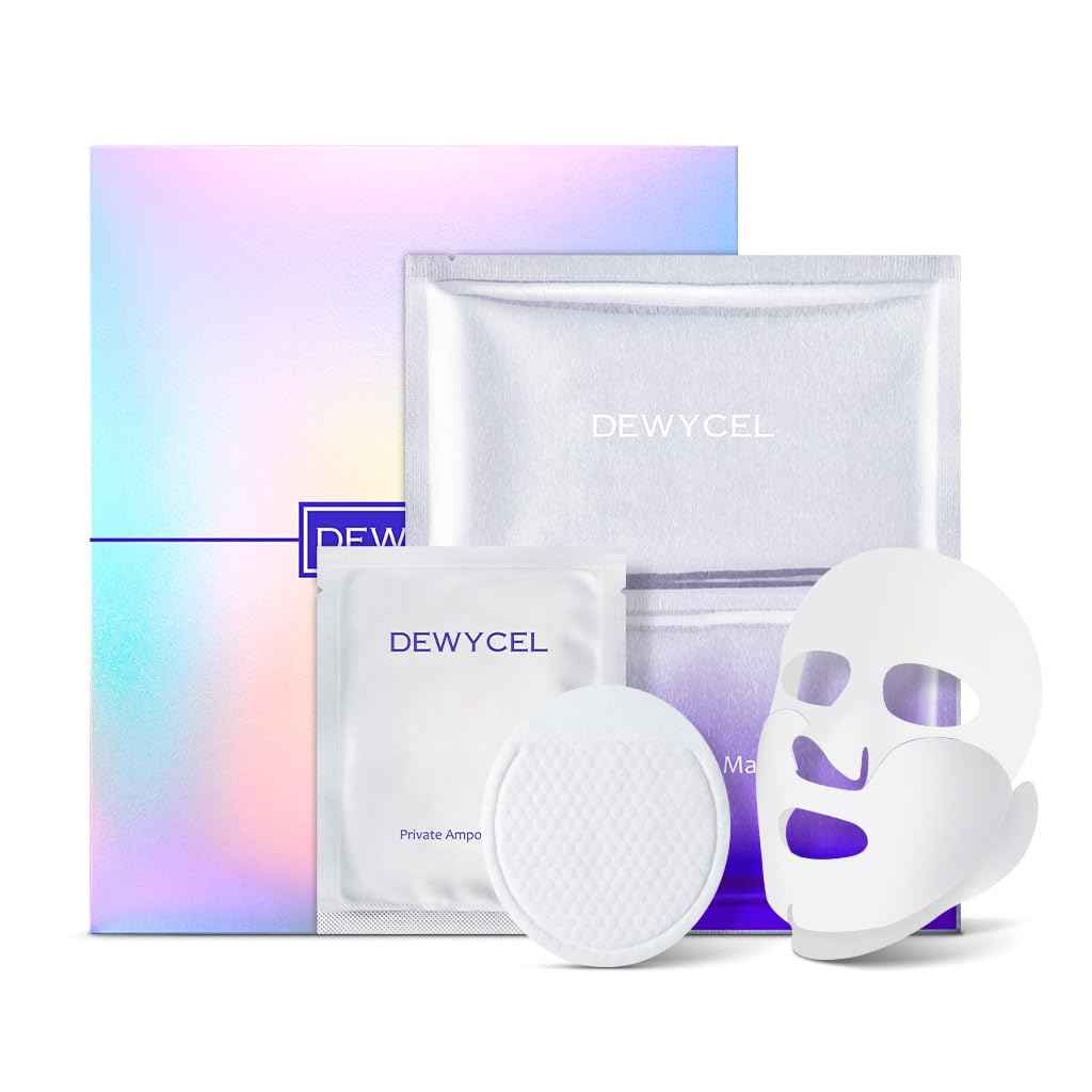 DEWYCEL PRIVATE CARE MASK with edelweiss callus culture extract | 3STEP face mask for glow skin - elasticity, hydrating, firming | Soothing Recovery & Moisture with Panthenol, Niacinamide