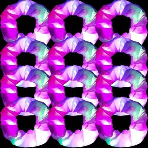 12 Pcs LED Scrunchies 3 Light Modes Elastic Glow Hair Ties Suitable for Neon Parties Light up Hair Scrunchies for Women