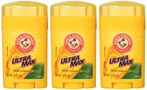 Arm & Hammer Ultra-MAX Antiperspirant/Deodorant, Fresh Invisible Solid, Net wt 3.0 oz, 3-Pack (1.0 oz/Stick)
