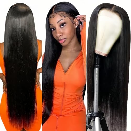13x6 HD Lace Front Wigs Straight Human Hair Wigs 230% Density Straight Lace Front Wigs Human Hair with Baby Hair Brazilian Virgin Human Hair Wigs for Women 20 Inch