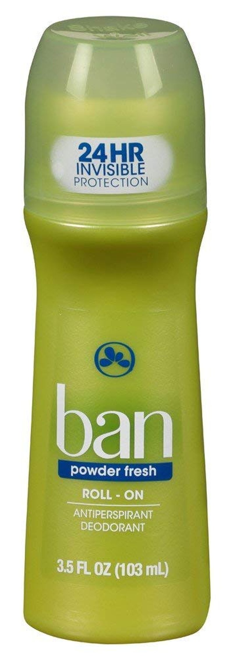 Ban Deodorant Roll-On Powder Fresh 3.5 Oz | Long-Lasting Odor Protection (6 Pack)