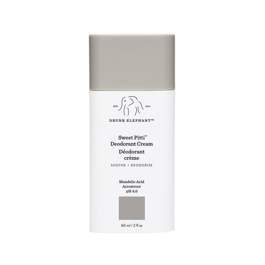 Drunk Elephant Sweet Pitti Deodorant Cream - 60 ml/2 fl oz - Baking Soda and Aluminum-Free - Clean Clinical Skincare - Cruelty-Free - Free of Essential Oils, Silicones, and Fragrance