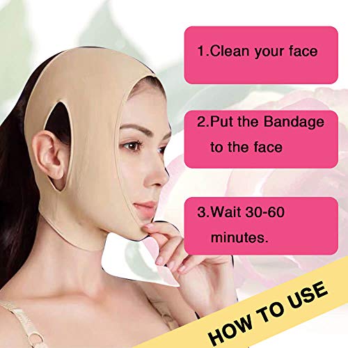 Reusable Chin Slimming Strap Face Lift Tape V Line Lifting Face Mask Double Chin Reducer Face Neck Slimmer Jawline Shaper Anti Snoring Snore Stopper (M)