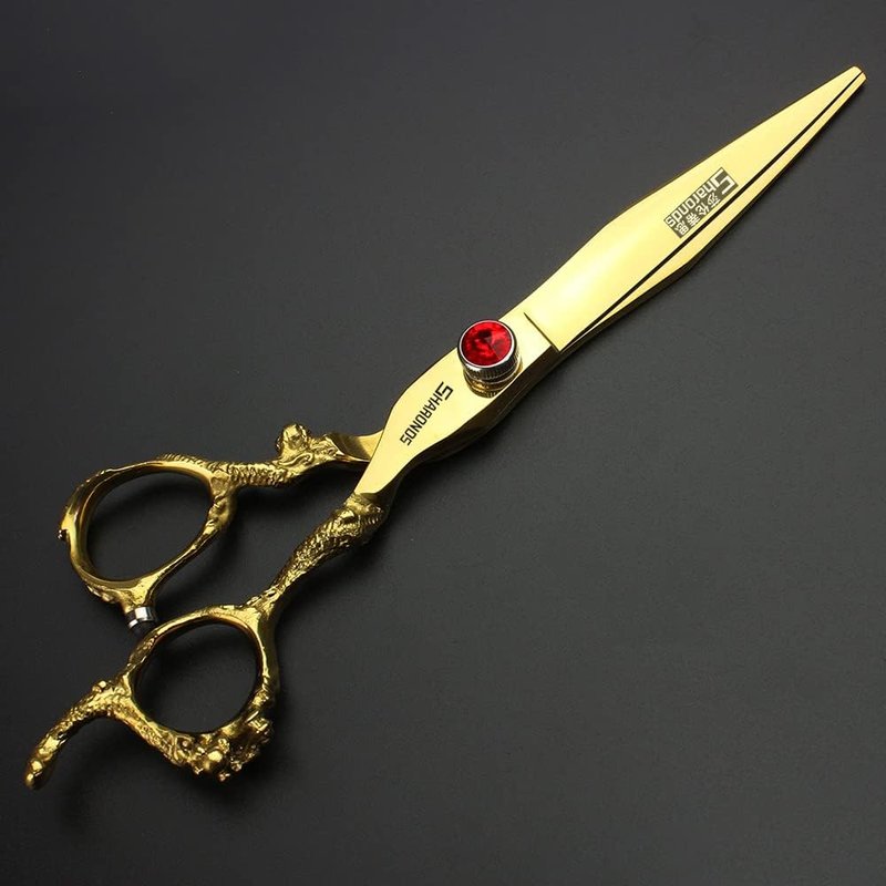 Professional Hair Cutting Scissors - 6" & 7" Japan 440C Stainless Steel | Gold Finish