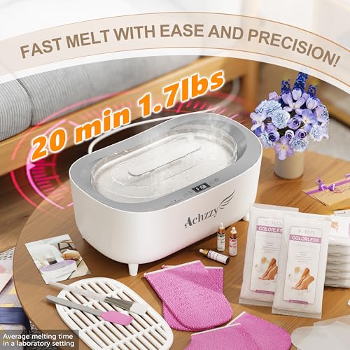 Paraffin Wax Machine for Hands and Feet, 5000ml Professional Wax Warmer with Temperature Control, Smart Heating, Stainless Steel Inner Pot, Moisturizing Hot Wax Bath with Unscented Refills