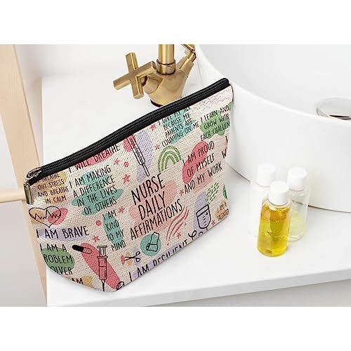 Ayxvt Nurse Bag,Nursing Bags for Nurses, Nurse Cosmetic Bag,Nurse Gifts, Nurse Makeup Bags,Nurse Gifts for Women, Nurse Zipper Pouch