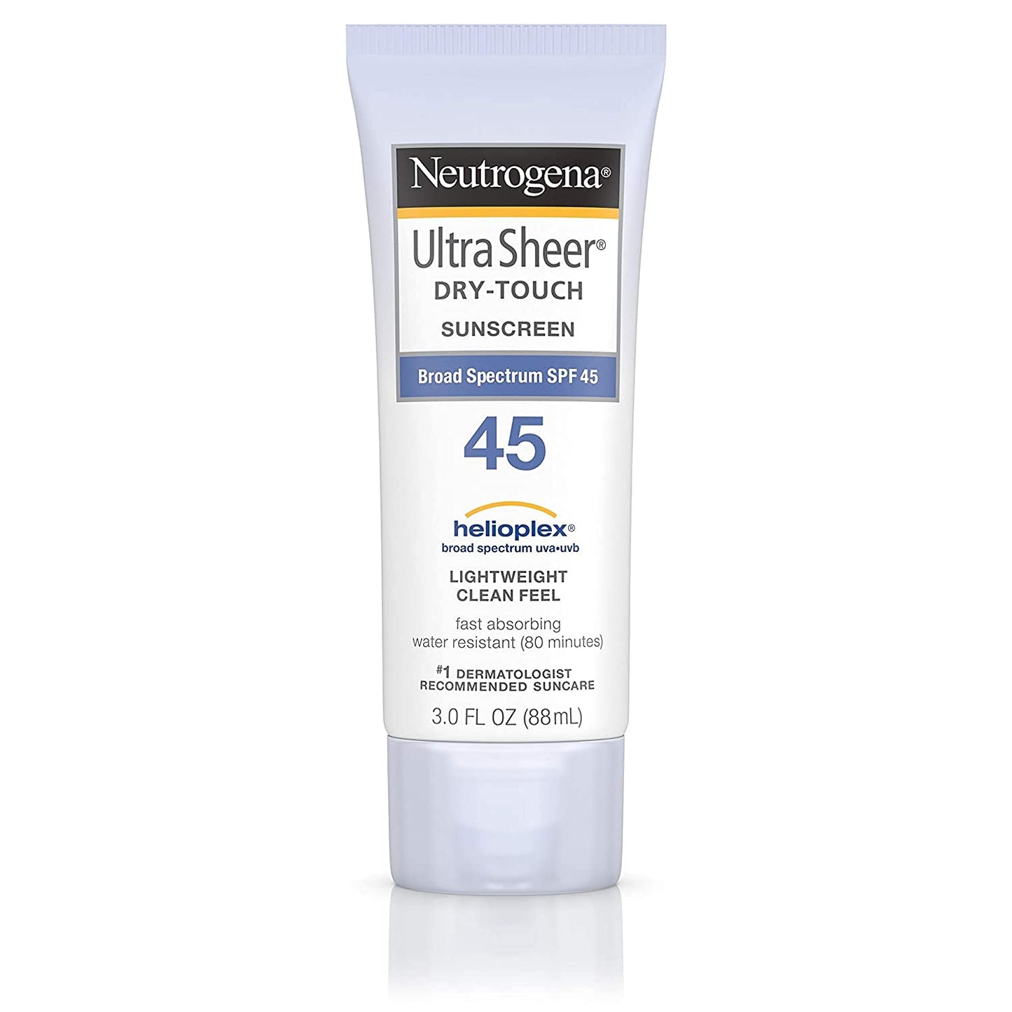 Neutrogena Ultra Sheer Sunscreen SPF 45 - Lightweight Dry-Touch Formula | 3 oz (Pack of 2)