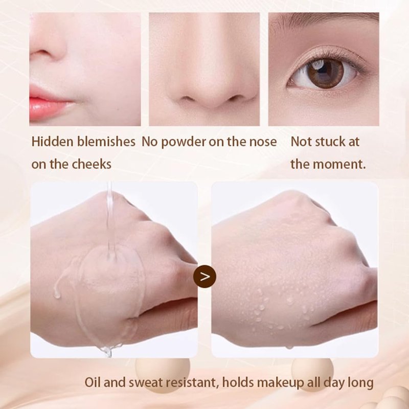 LAMUSELAND Matte Liquid Foundation Makeup, Full Coverage Lightweight Long-lasting Flawless Foundation Concealer Makeup for All Skin (03, M)