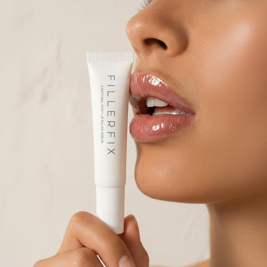 FillerFix Arnica Lip Balm for Lip Filler Aftercare – Organic Lip Serum with Cooling Ceramic Tip – Arnica & Calendula Lip Treatment