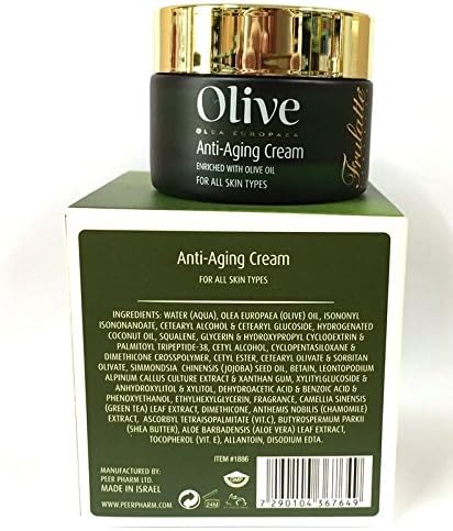 Olea Europaea Olive Oil Anti-Aging Cream - Hydrating Formula for All Skin Types | 50ml