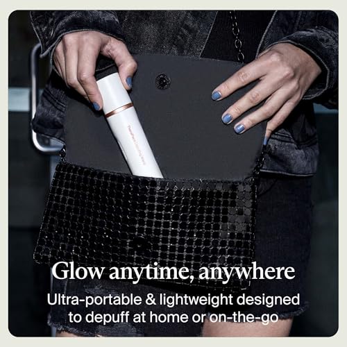 Therabody TheraFace Depuffing Wand ? Cold and Heat Skincare Treatment to Depuff and Glow; Beauty Wand, Face Roller and Eye Massager for Eye Puffiness, Dark Circles and Skin Radiance (White)