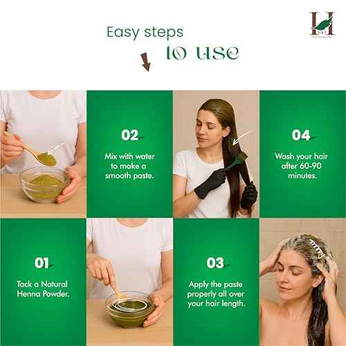 H&C 100% Natural and Pure Henna Powder/Lawsonia Inermis 227 gms (1/2 LB) for Hair