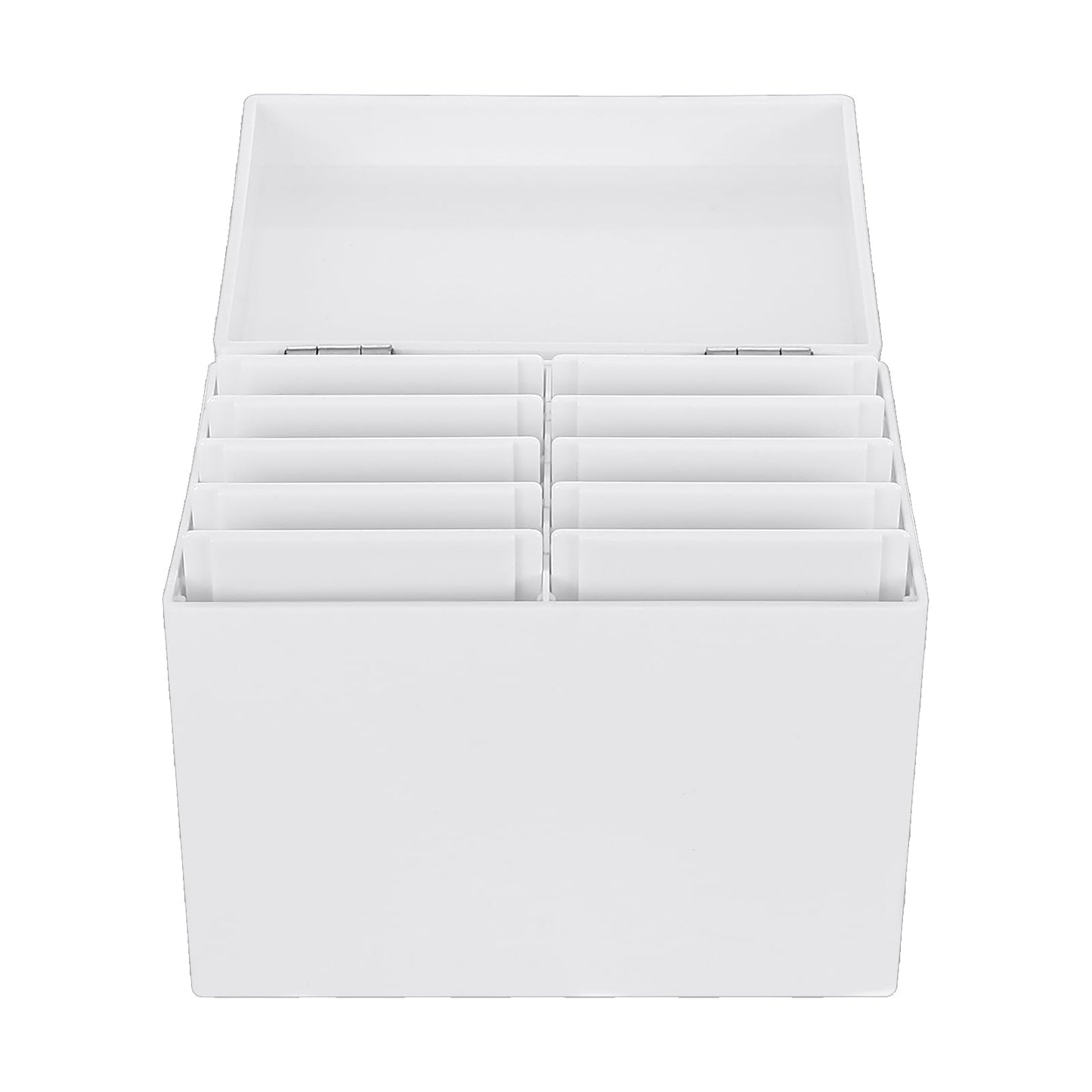 Acrylic Eyelash Storage Box, 10 Layers False Eyelashes Glue Pallet Holder Display Grafting Eye lashes Extension Close-Packed Display with 10 Pallets Makeup Organizer