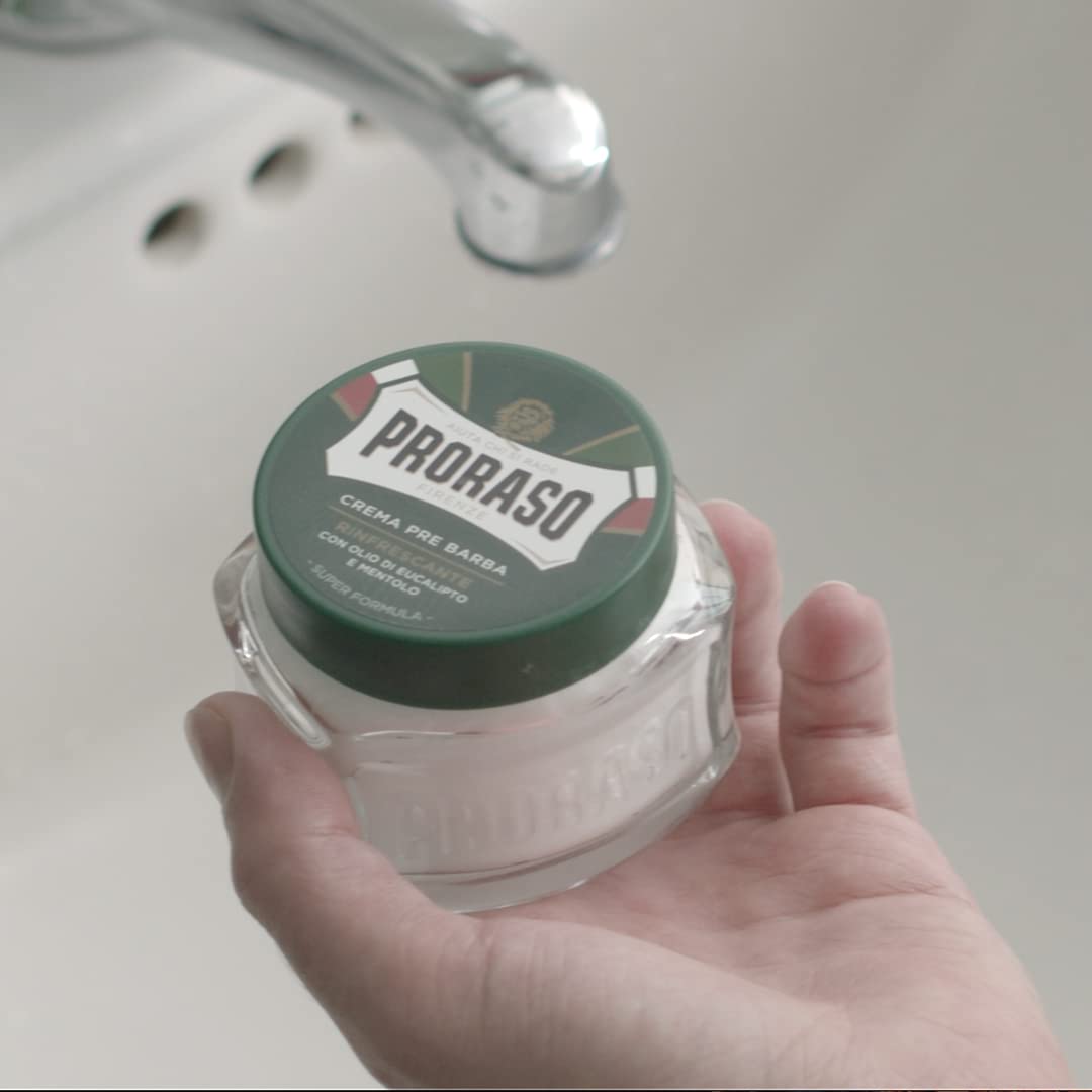 Proraso Pre-Shave Cream - Refreshing & Toning Formula | 3.6 oz