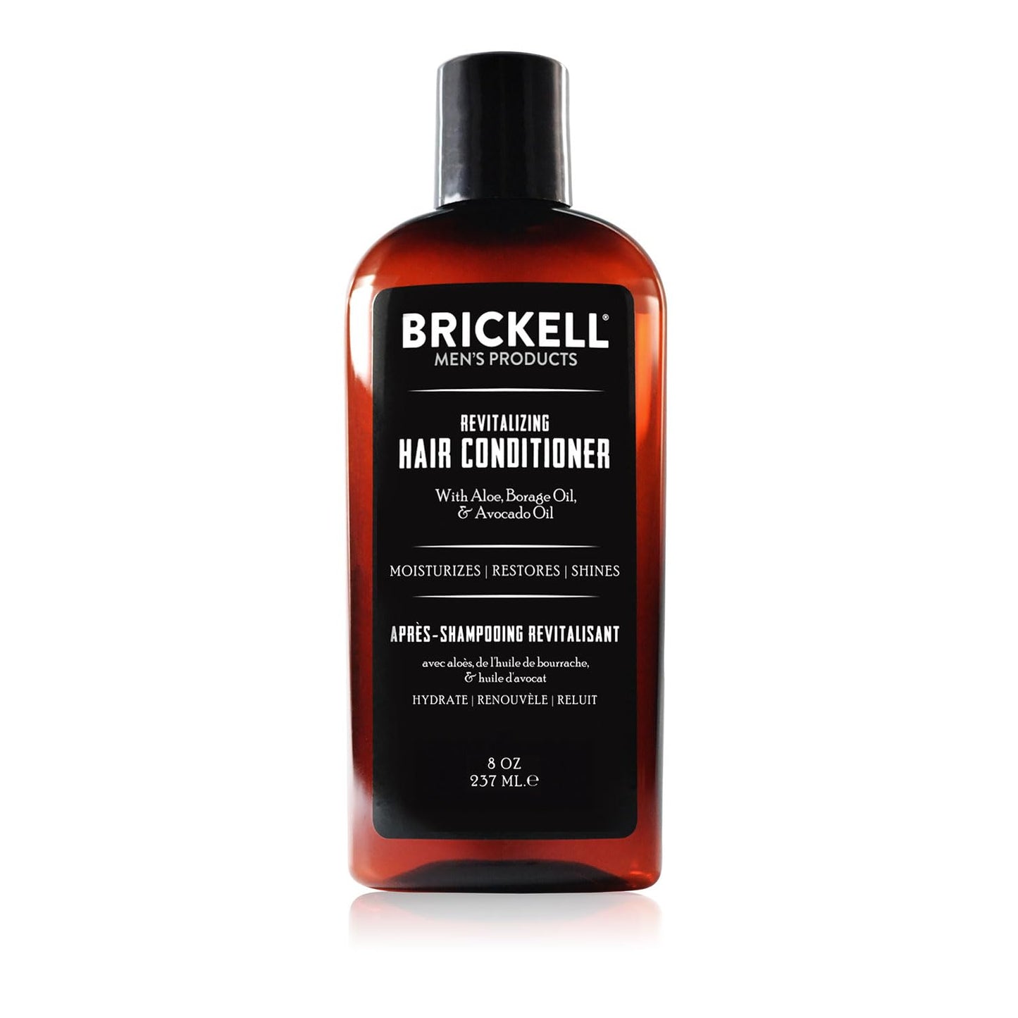 Revitalize Your Hair with Brickell Men's Nourishing Conditioner - Aloe & Avocado Oil, 8 oz | Restores Shine & Moisture