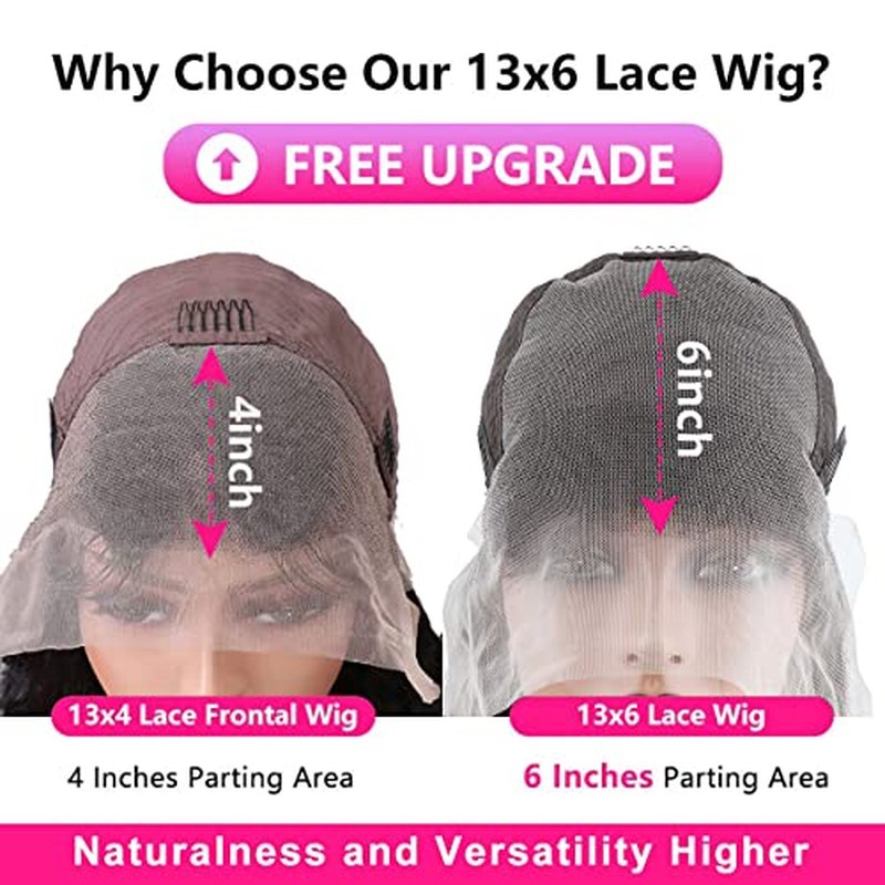 30 Inch Straight Lace Front Wig Human Hair 13x6 Straight HD Lace Front Wigs Human Hair Wigs for Women Pre Plucked 180% Density Straight Lace Frontal Wigs Human Hair Natural Black
