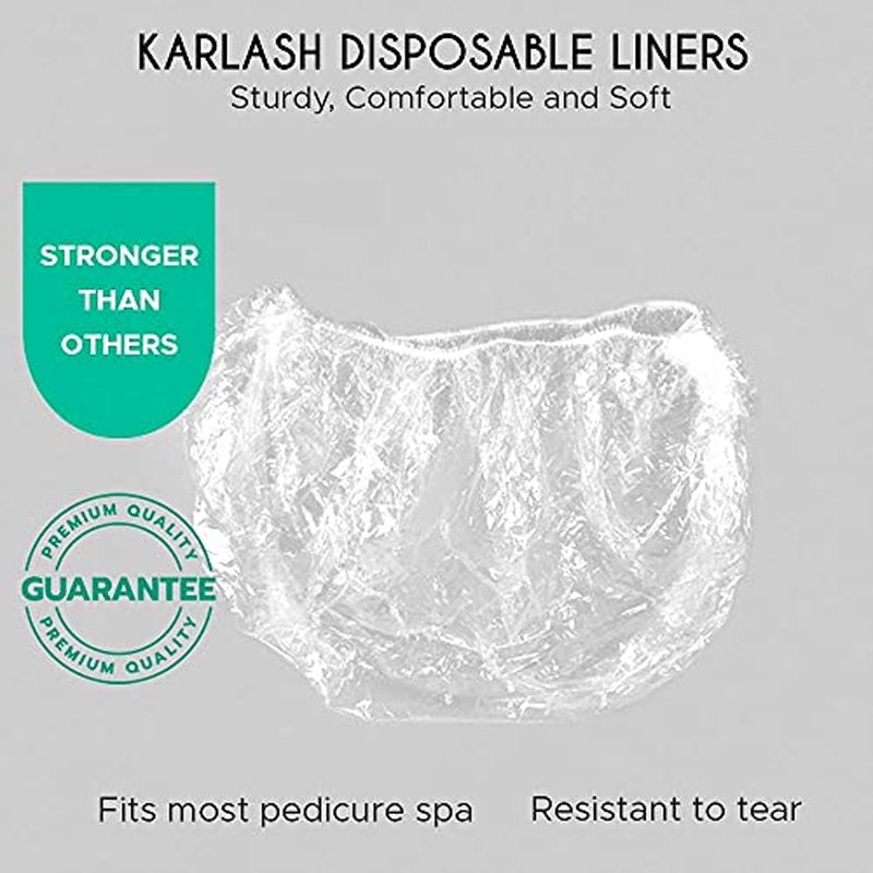 PandaSpa by Karlash Ultra Premium Spa Disposable Liners One Size Fits most Pedicure Spa 100pcs (500 Count (Pack of 1))