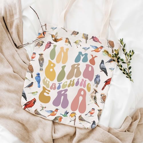 WCGXKO Bird Lovers Gift Bag - Birdwatchers' Crazy Bird Lady Era Tote