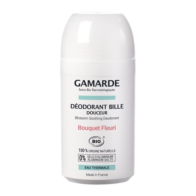 Gamarde Floral Bouquet Gentle Roll-On Deodorant - Womens Deodorant Neutralizes Odours - Gentle on Delicate Underarm and Travel-Friendly - 1.6 oz