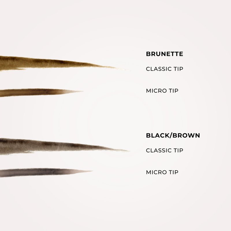 WUNDERBROW Thicker Brow Pen Duo, Dual Ended Pen, Vegan & Cruelty Free (Black/Brown)