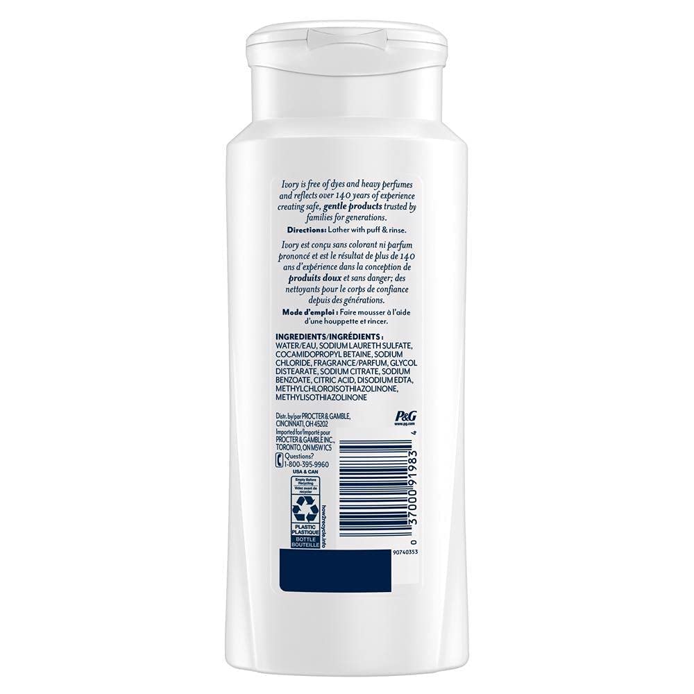 Ivory Original Body Wash, 21 oz (Pack of 3)