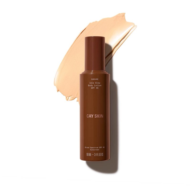 Isle Body Lotion with SPF 45 | Hydrating Sunscreen with Sea Moss & Cocoa Seed Butter - 4 fl oz