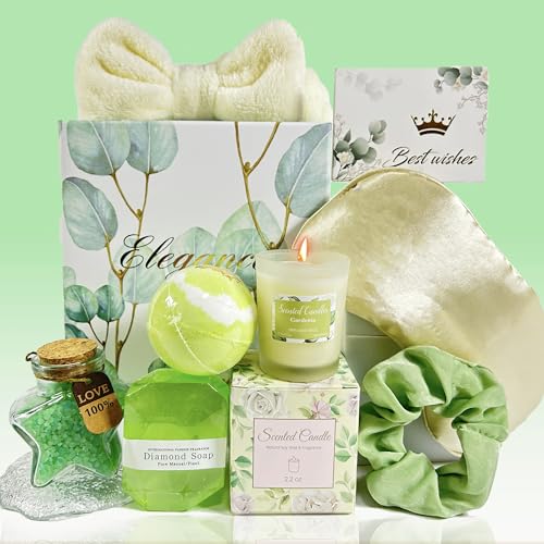 Relaxing Spa Gift Basket Set for Women, Birthday Gifts for Women, Christmas Gifts for Mom Sisters Wife Daughter Friends Female Coworkers Teachers, Valentine's Day Mothers Day Gifts