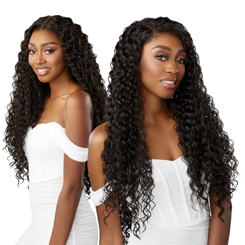 Sensationnel Bare Lace 13X6 Wigs - Unit 5 Lacefrontal Glueless Synthetic 180 Degree Preplucked Hairline (1B OFFBLACK)