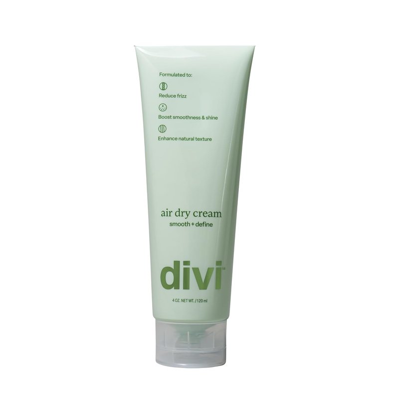 Divi Air Dry Styling Cream - Define Curly & Wavy Hair | Smooths Frizz, Adds Shine, 4 Oz