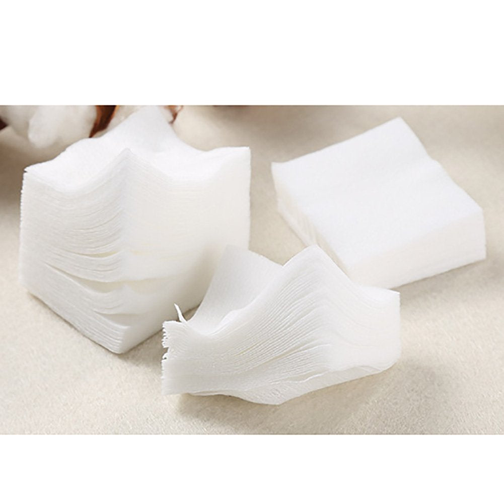 1000Pcs Ultra Thin Makeup Remover Cotton Pads for Facial and Eyes, Nail Wipes Nail Art Gel Polish Remover Pads, Square, Soft and Lint-Free