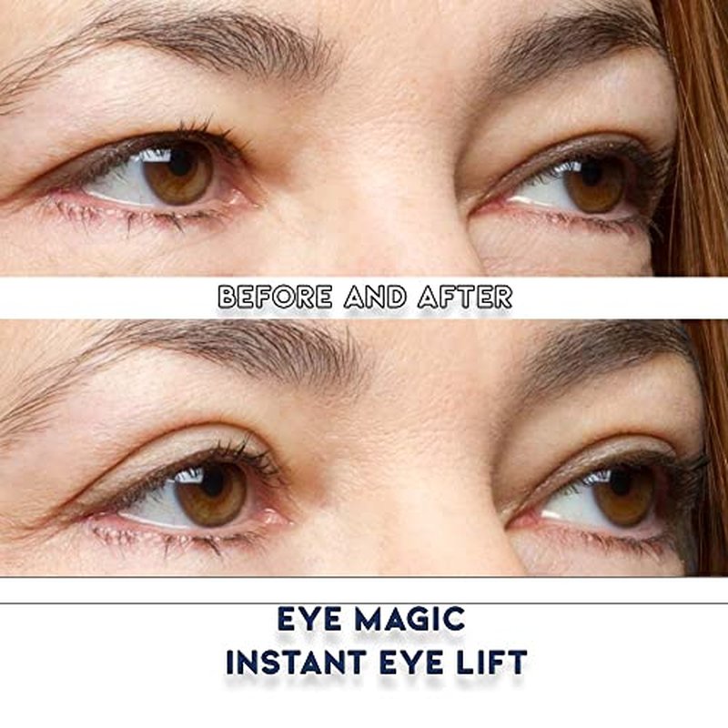 Premium Eye Lift Strips for Droopy, Sagging, or Hooded Eyelids, Instant Non-Surgical Eyelid Tape, Hypoallergenic, Transparent, Strong Hold, 80 Count, S/M Size, Made in USA