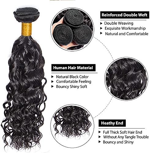 Kinky Curly Human Hair Bundles 16 18 20 Inch Natural Black Color Brazilian Mixed Length 3 Bundles Unprocessed Curly Bundle Soft And Shiny Hair Extensions 300g