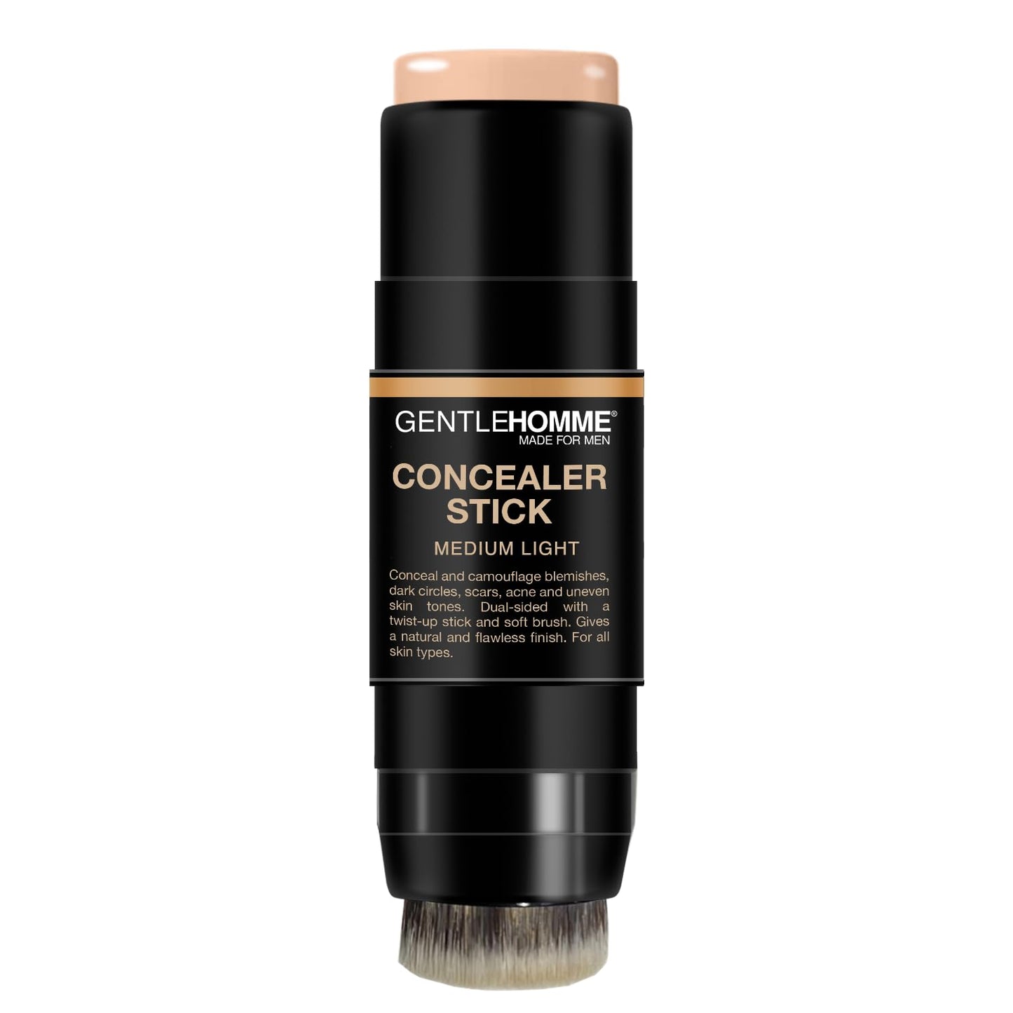 Men's Concealer Stick with Brush - Dark Circle Eraser | Medium Light Shade